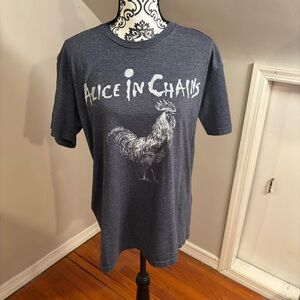 Alice In Chains Rooster shirt size L band tee Grunge Rock metal 90s